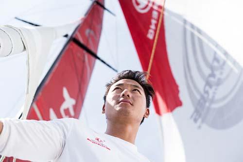 Crewmember from Dongfeng Race Team ©  Sam Greenfield / Volvo Ocean Race